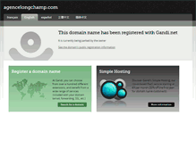 Tablet Screenshot of agencelongchamp.com